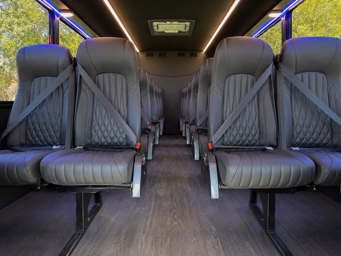 20 passenger minibus interior