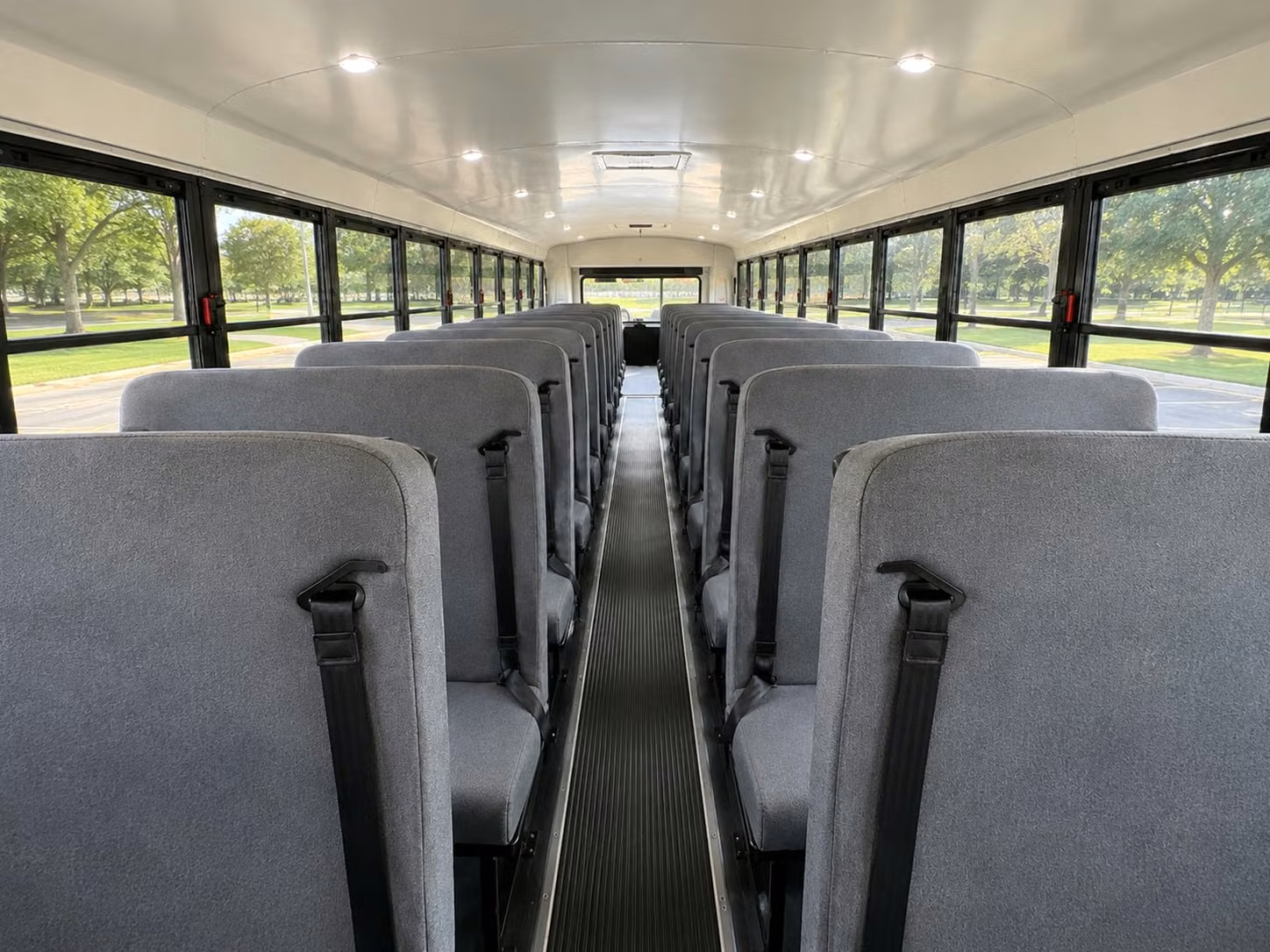school bus inside